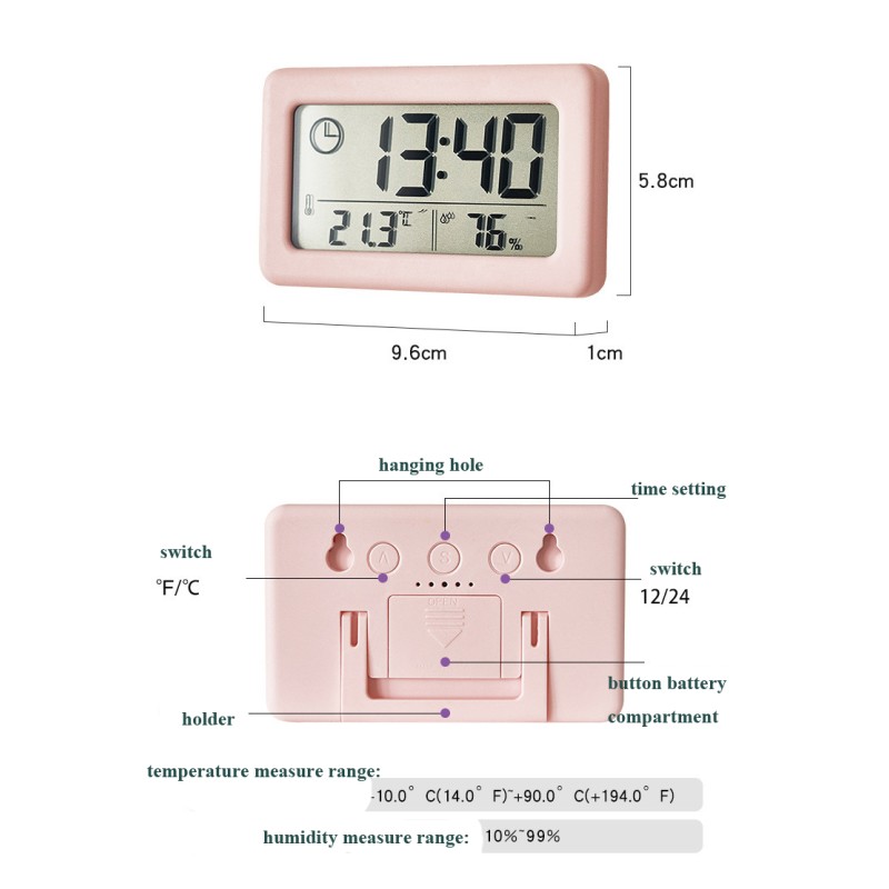 Small Household Hygrometer Thermometer  Beauty Salon Use Temperature Humidity Tester for Eyelash Extension