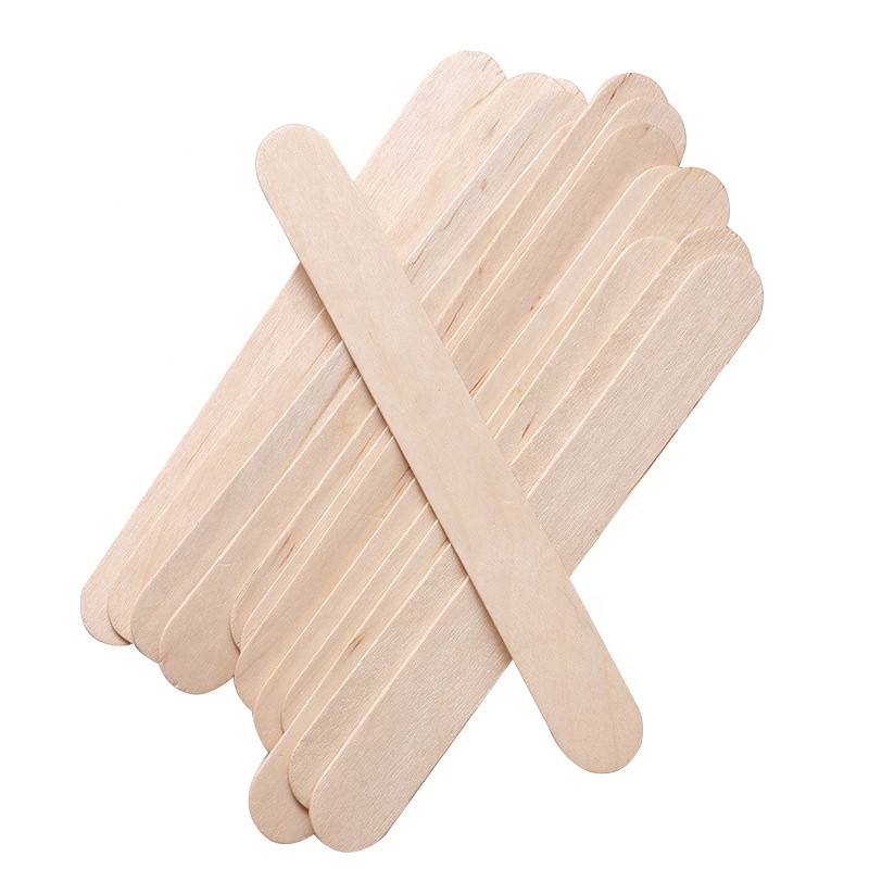 Wholesale Wood Wax Stick Wooden Applicator Wax Face Sticks Cream Tongue Depressor Hair Removal Tool Eyebrows Sticks