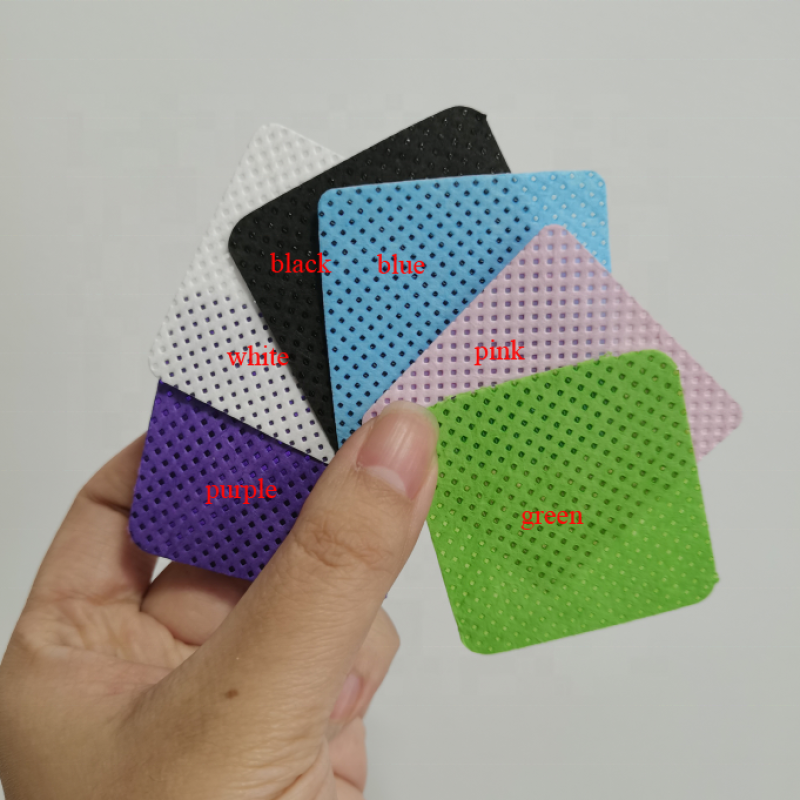 200 Pcs New Color Private Label Purple Black Green Pink  Nail Lint Free Wipes Custom Nail Polish Removal Wipes