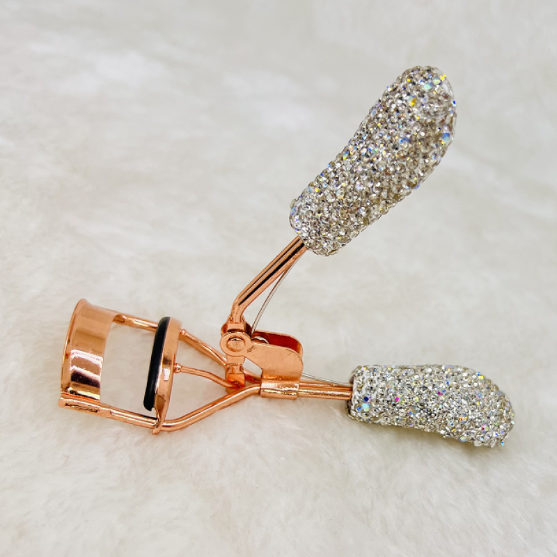 Luxury Diamond Shining Eyelash Curler Bling Rhinestone Makeup Tools Lash Curler