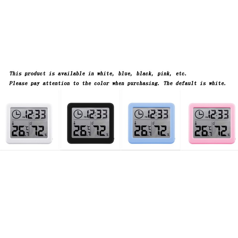 Pink Digital Hygrometer Thermometer Alarmed Clock for Eyelash Extension Beauty Salon Use