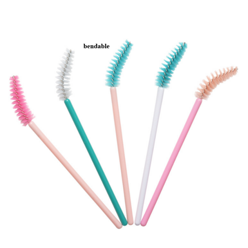 Disposable 50pcs Per Pack Lash Spoolie Mascara Wand Tubes Eyelash Cleaning Brushes Eyelash Brush Lash Applicator