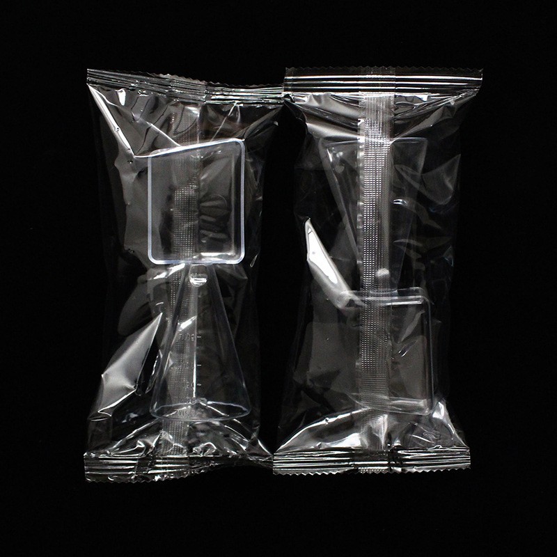 Hot Sale 2 in 1 Makeup Tool Transparent Measuring Cup and Spoon Liquid Measuring Cup Facial Mask Powder Spoon