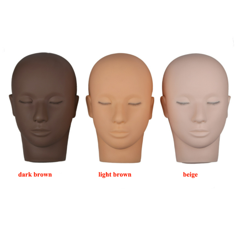 Reusable Realistic Mannequin Head With 3 Layer Eyelashes for Eyelash Extension