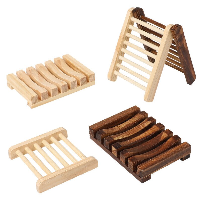 Soap Holder Manufacturer - Eco-Friendly Round Wood Faucet Rack Bathroom Accessory