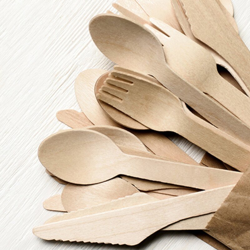Ice Cream Spoon Manufacturer - Eco-friendly Birchwood Foodgrade Salad Servers