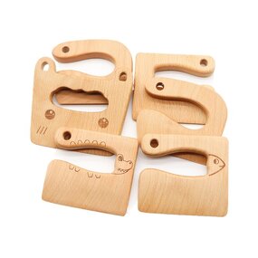 Wooden Toy Knife Manufacturer - Customized Safe Baby Food Cutting Montessori Knife