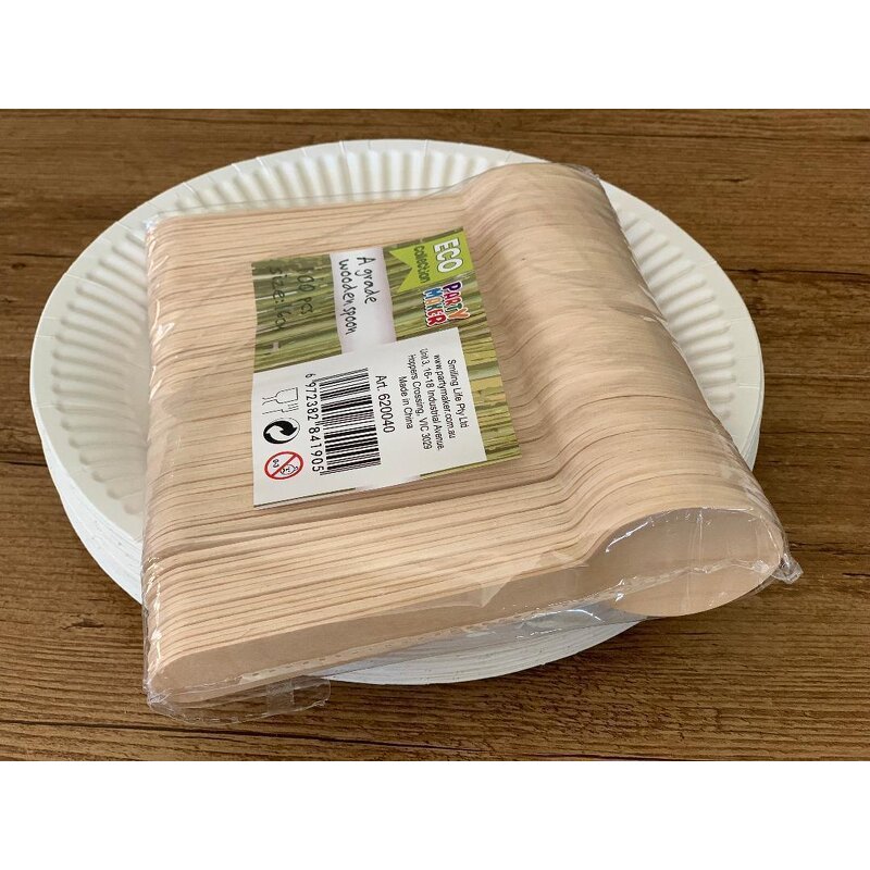 Ice Cream Spoon Manufacturer - Eco-friendly Birchwood Foodgrade Salad Servers