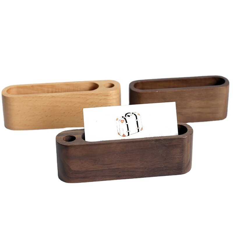 Business Card Holder Manufacturer - Wooden Desktop Display Rack Cellphone Stand