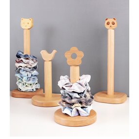 Paper Towel Rack Manufacturer - Modern Solid Wood Vertical Space-Saving Storage