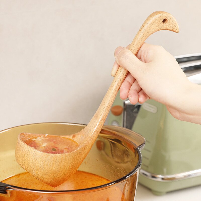 Wooden Spoon Manufacturer - Custom Small Chinese Serving Baby Feeding Spoon