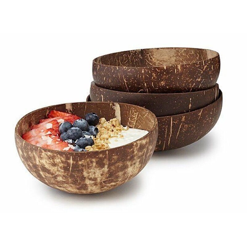 Coconut Bowl Set Manufacturer - Eco-Friendly Handcrafted Polished Coconut Bowl Set