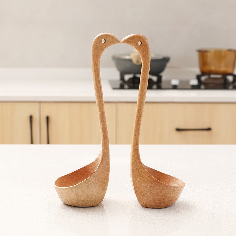 Soup Spoon Manufacturer - Custom Long Handle Japanese Ramen Mini Wooden Spoon