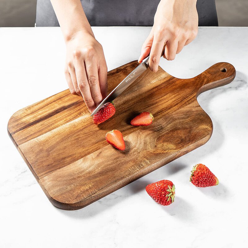 Cutting Board Manufacturer - Unfinished Wholesale Mini Acacia Wood Board with Handle