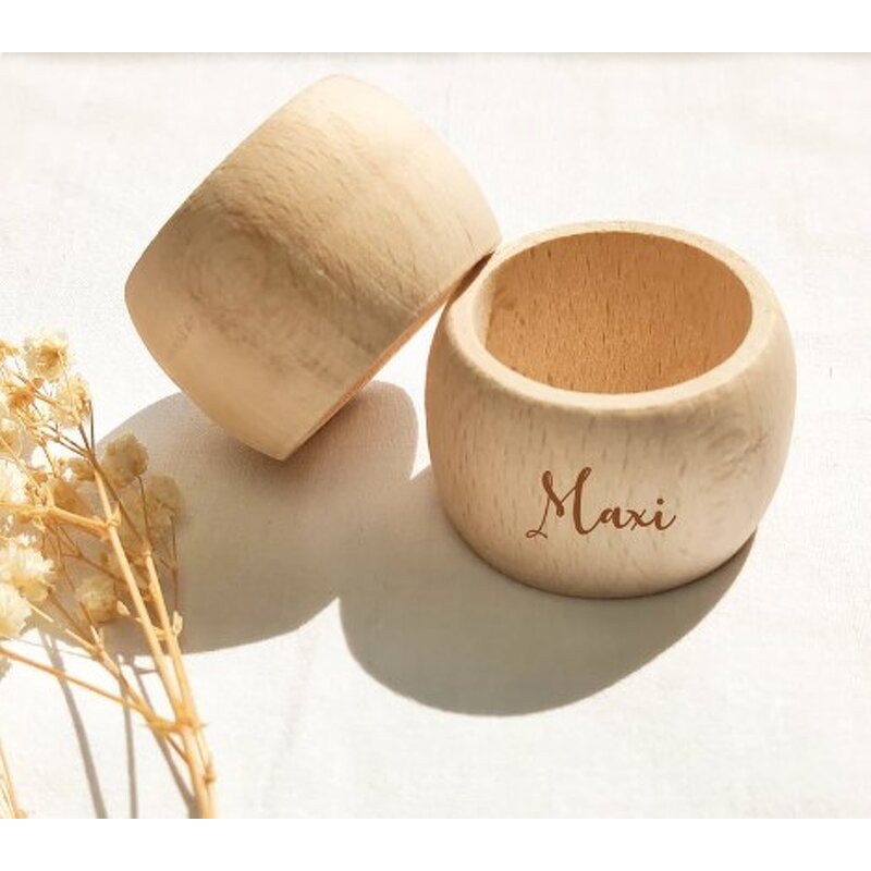 Napkin Rings Manufacturer - Custom Eco-Friendly Wooden Round Holder Table Decor