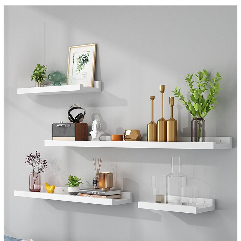 Wall Shelf Manufacturer - Custom Modern Solid Wood Floating Display Organizer