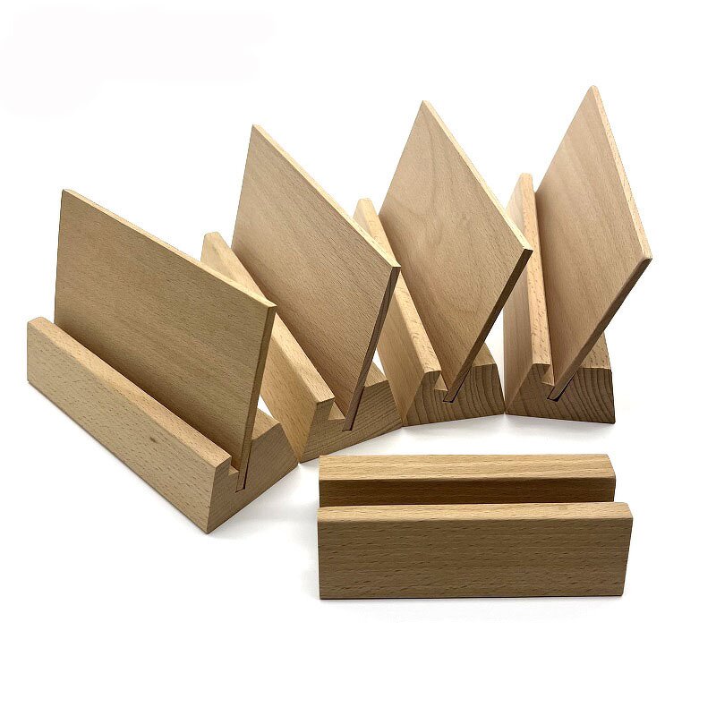 Place Card Holder Manufacturer - Natural Wooden Rustic Wedding Party Table Stand