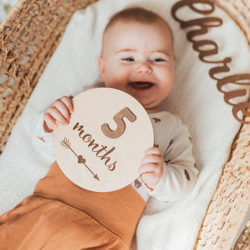 Baby Milestone Cards Manufacturer - Wholesale Custom Print Hello World Wood Cards