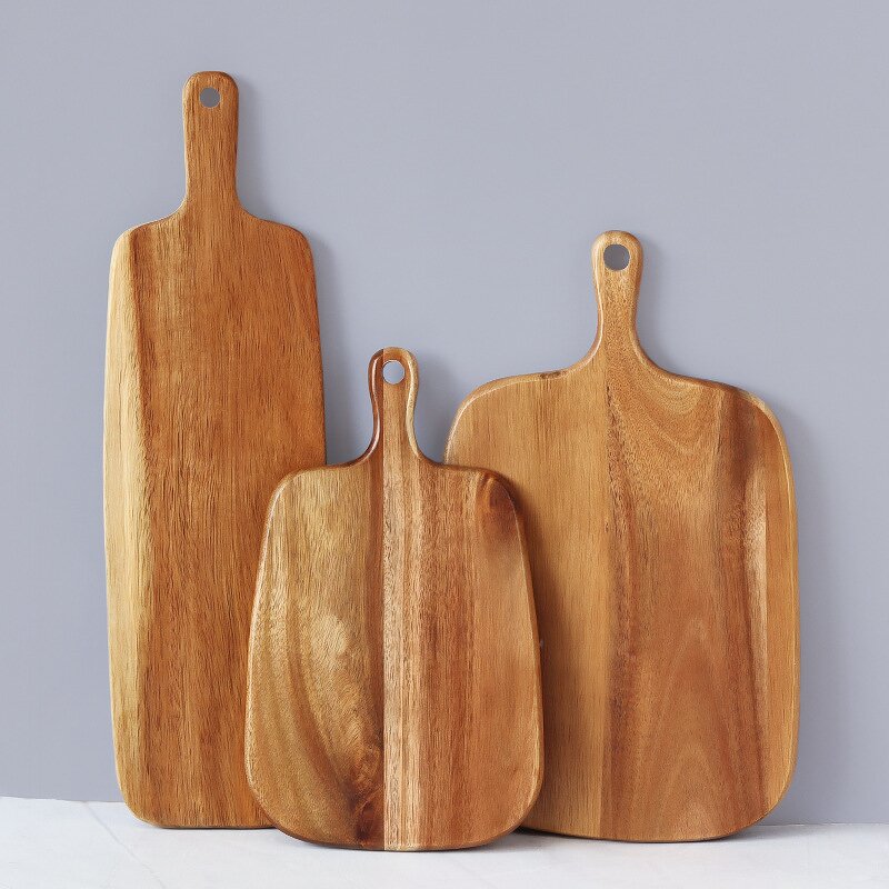 Cutting Board Manufacturer - Unfinished Wholesale Mini Acacia Wood Board with Handle