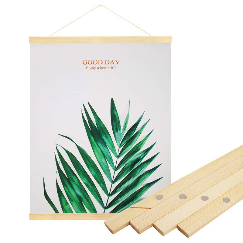 Wall Poster Frame Manufacturer - 21-60cm Eco-Friendly Magnetic Wooden Photo Hanger