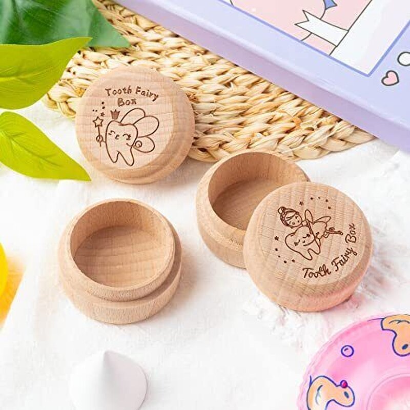 Baby Teeth Box Manufacturer - Custom Keepsake Gift Wooden Milk Teeth Storage