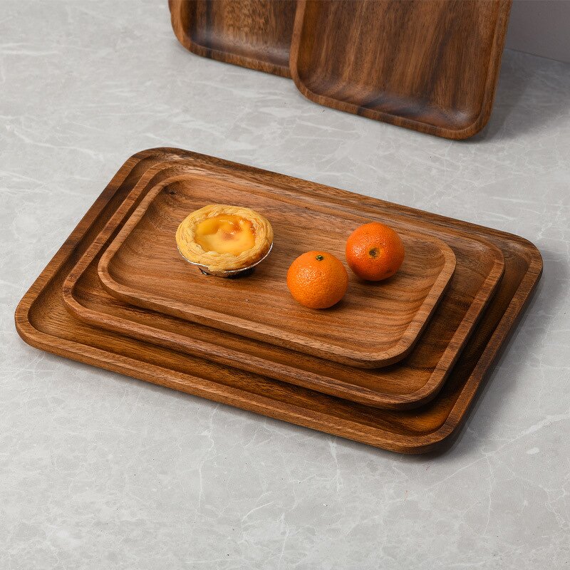 Sushi Serving Tray Manufacturer - Japanese Style Eco-Friendly Wooden Appetizer Plate