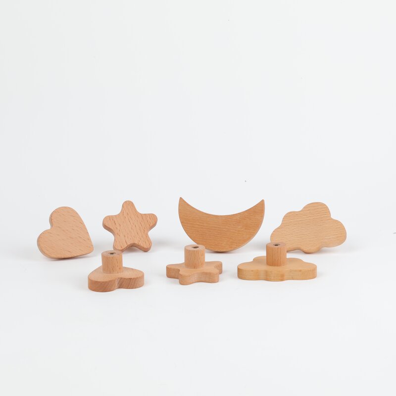 Cabinet Knob Manufacturer - Simple Style Long Wooden Door Drawer Pull Handle