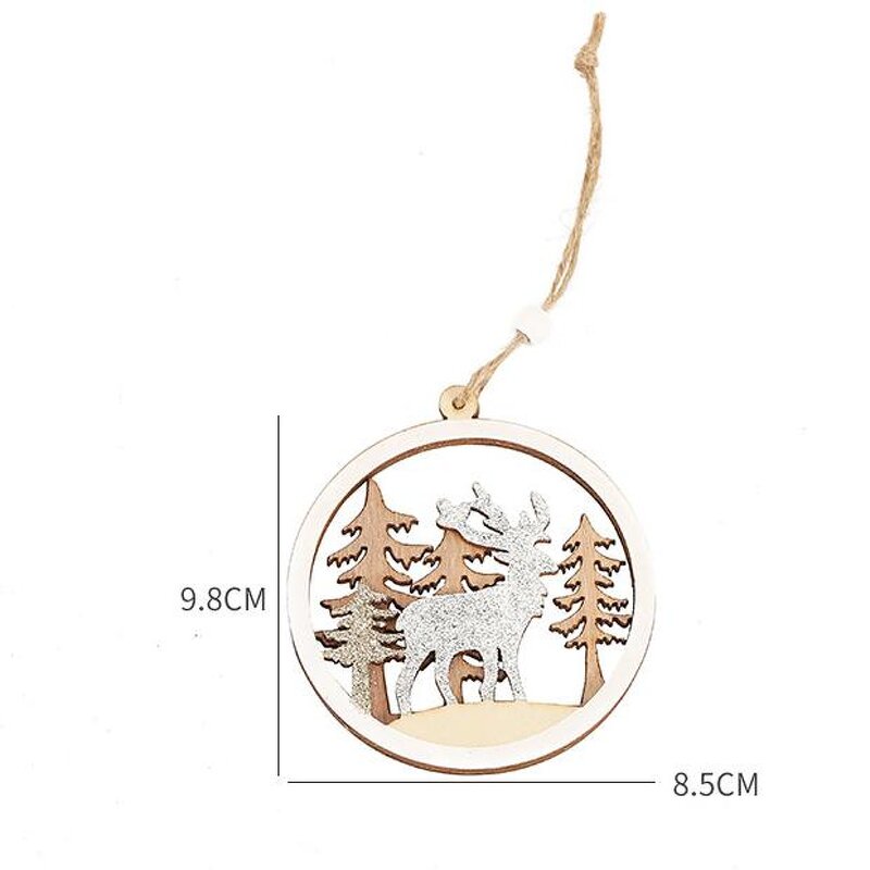 Christmas Ornament Manufacturer - Custom DIY Unfinished Wooden Tree Hanging Decor