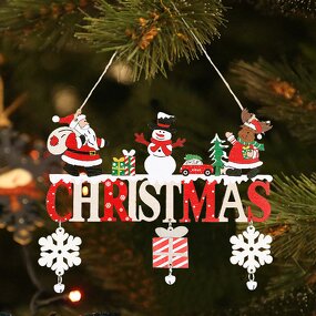 Christmas Ornament Manufacturer - Fine Workmanship Anti-Fading Santa Tag Sign