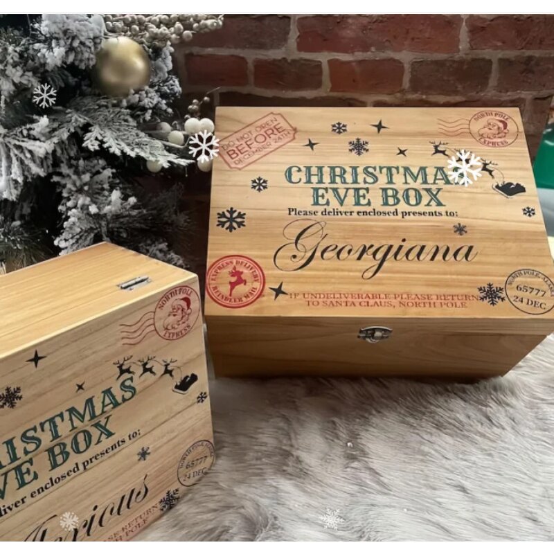 Christmas Gift Box Manufacturer - Wholesale Eco-Friendly Polished Laser Engraved Box
