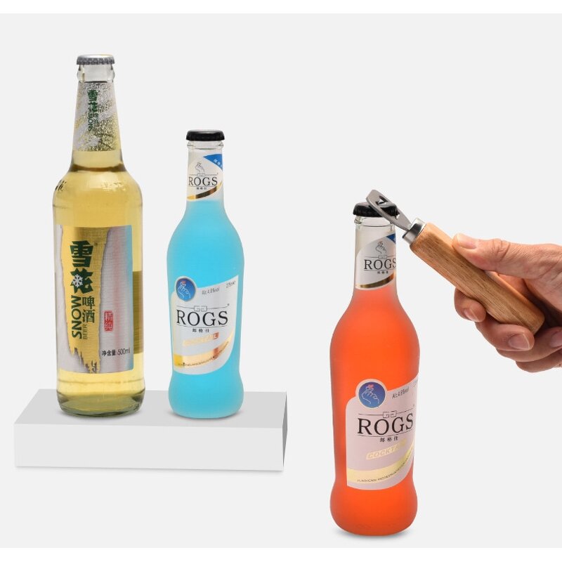 Bottle Opener Keychain Manufacturer - Wholesale Brown Laser Blank Wooden Handle Opener