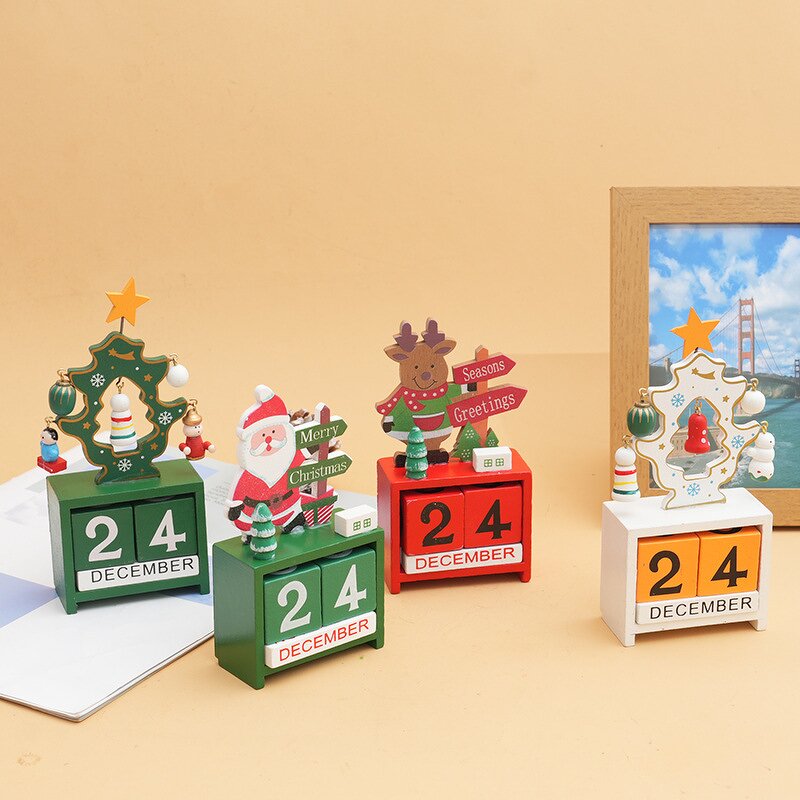 Advent Calendar Manufacturer - Boxwood Perpetual Calendar Desktop Christmas Decoration