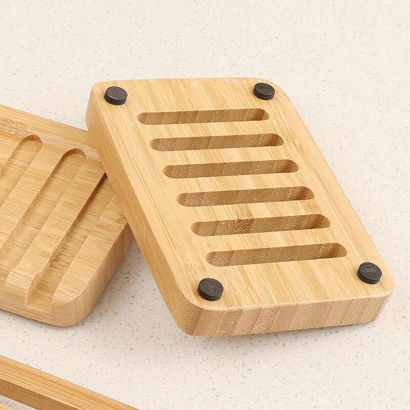 Soap Holder Manufacturer - Eco-Friendly Round Wood Faucet Rack Bathroom Accessory