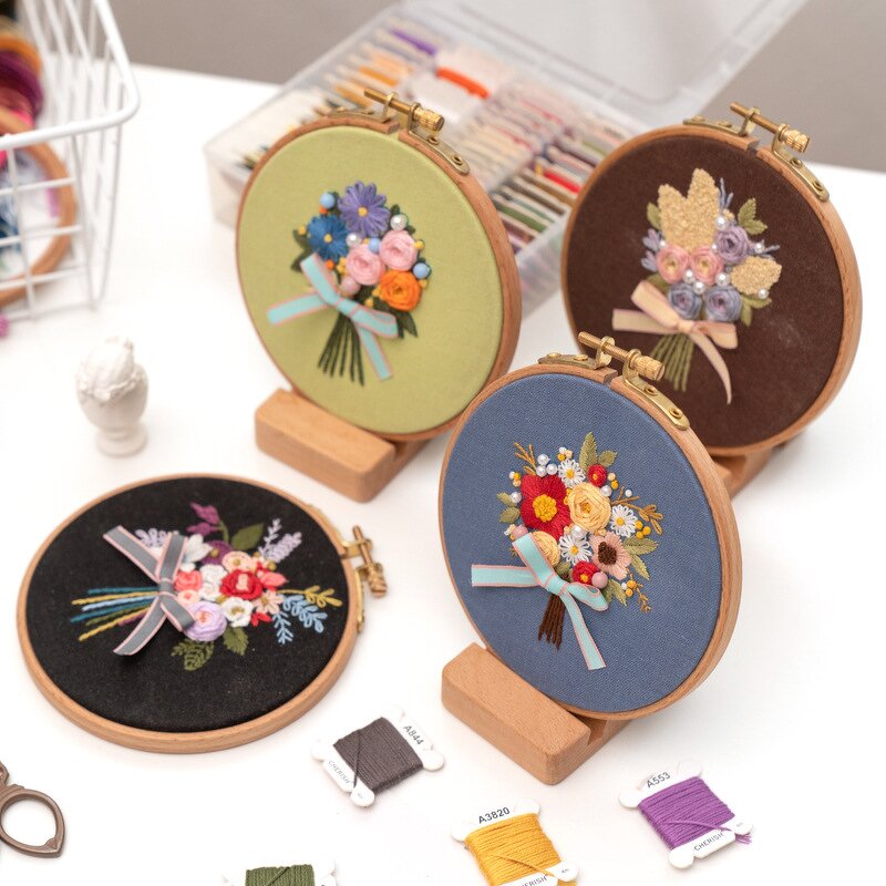 Embroidery Hoop Manufacturer - Wholesale Custom Mini Beech Wooden Cross Stitch