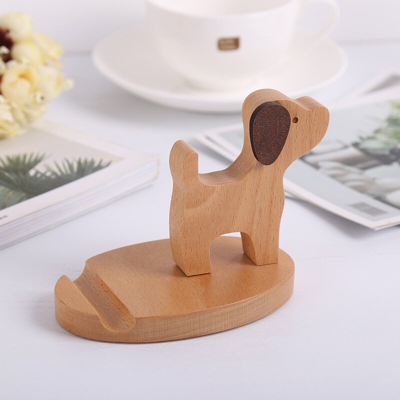 Phone Stand Manufacturer - OEM Hand Made Solid Wood Creative Desk Holder
