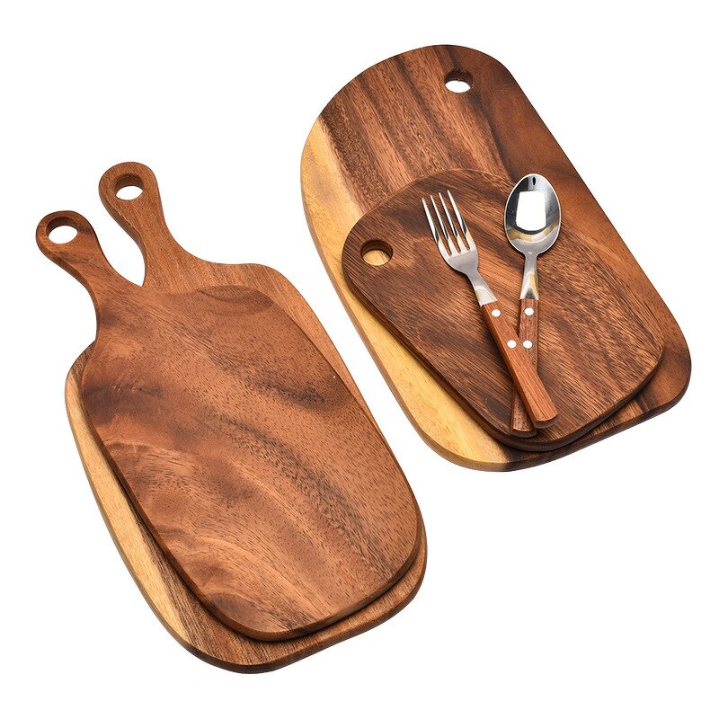 Cutting Board Manufacturer - Double Side Apple Shaped Wood Chopping Board