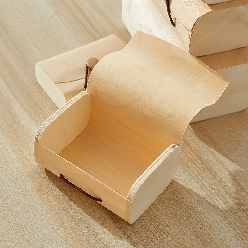 Tea Gift Box Manufacturer - Natural Lightweight Birch Bark Wooden Packaging Box
