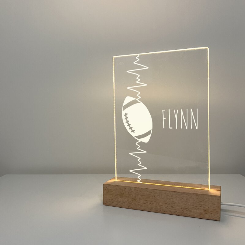 LED Night Light Manufacturer - DIY 3D Light with Wood Stand Erasable Acrylic Board