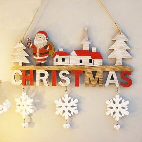 Christmas Ornament Manufacturer - Boxwood Hollow Farmhouse Reindeer Hanging Tag