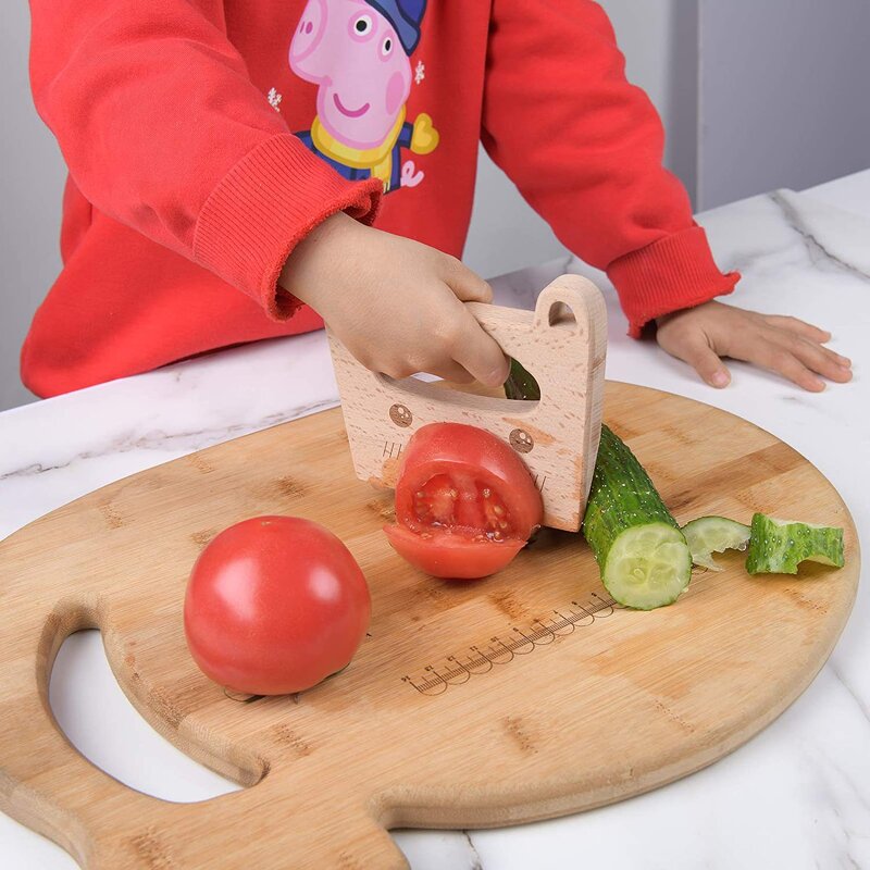 Wooden Toy Knife Manufacturer - Educational Kids Cute Animal Kitchen Montessori Set