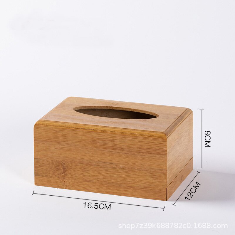 Tissue Box Holder Manufacturer - Eco-Friendly Unfinished Bamboo Wood Storage Box