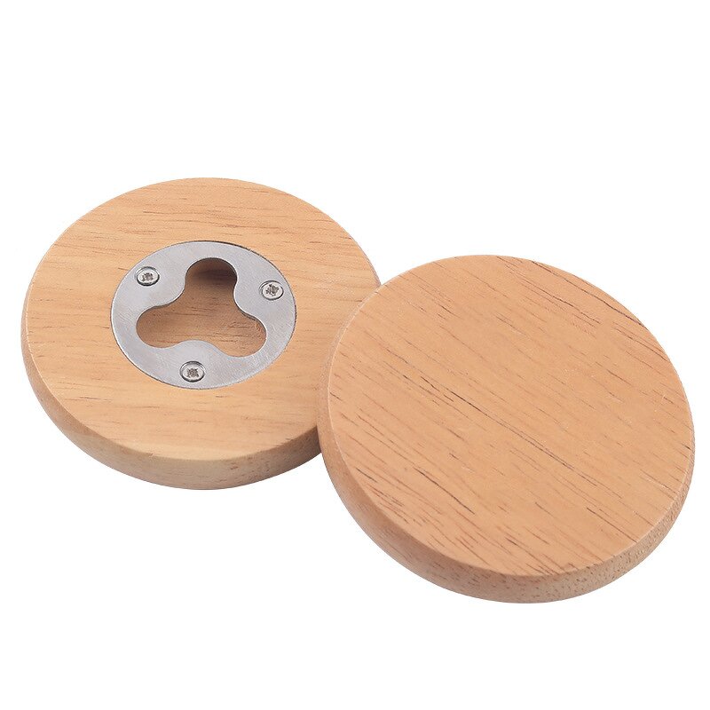 Wood Coaster Manufacturer - Custom Logo Magnetic Bottle Opener Wedding Gift
