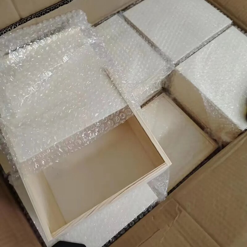 Wooden Gift Box Manufacturer - Custom Logo Solid Pine Square Hinge Lid Box