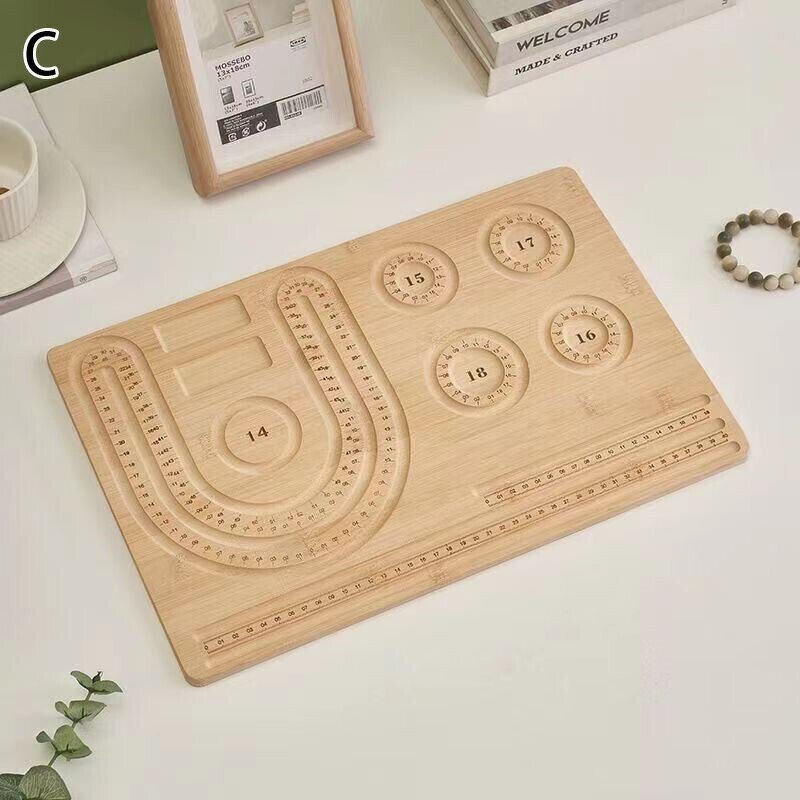Beading Tray Manufacturer - High Quality Polished Bamboo Wood Jewelry Making Tray