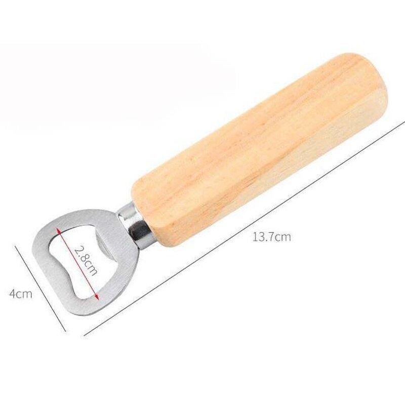 Bottle Opener Keychain Manufacturer - Wholesale Brown Laser Blank Wooden Handle Opener