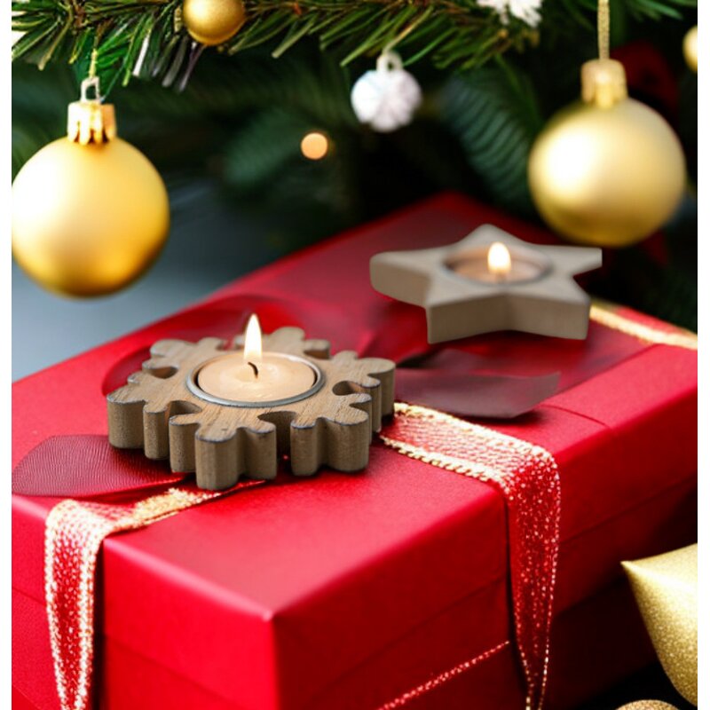 Candle Holder Manufacturer - Cheap Snowflake Rustic Tea Light Home Decor Table