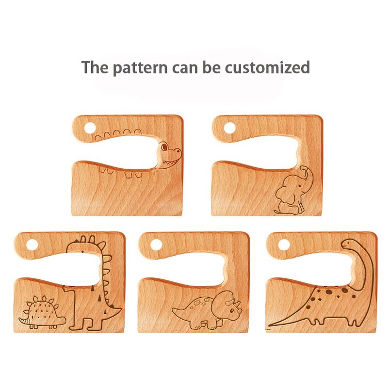 Wooden Toy Knife Manufacturer - Customized Safe Baby Food Cutting Montessori Knife