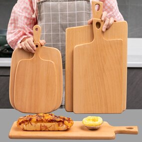 Cutting Board Manufacturer - Double Side Apple Shaped Wood Chopping Board