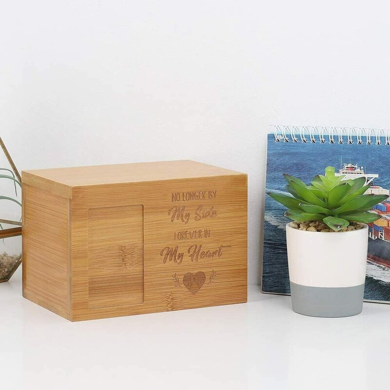 Pet Urn Manufacturer - ODM Polished Square Wooden Ashes Storage Box