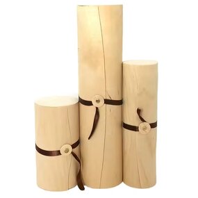 Wine Gift Box Manufacturer - Eco-Friendly Polished Round Birch Veneer Bottle Box